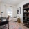 a spacious study nook with a window
