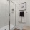 a spacious walk-in shower