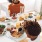 a family sitting at a table