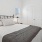 a bed in a room