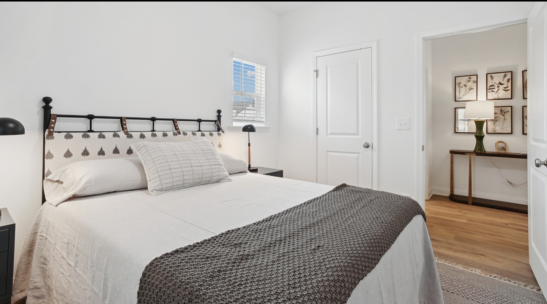 Bedroom options to fit every lifestyle Cozy bedroom at Avery townhomes for rent in Charlotte, NC